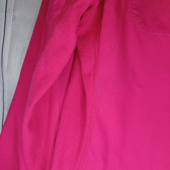 Converse One Star Bright Pink Button-Up Shirt - Picture 8 of 14